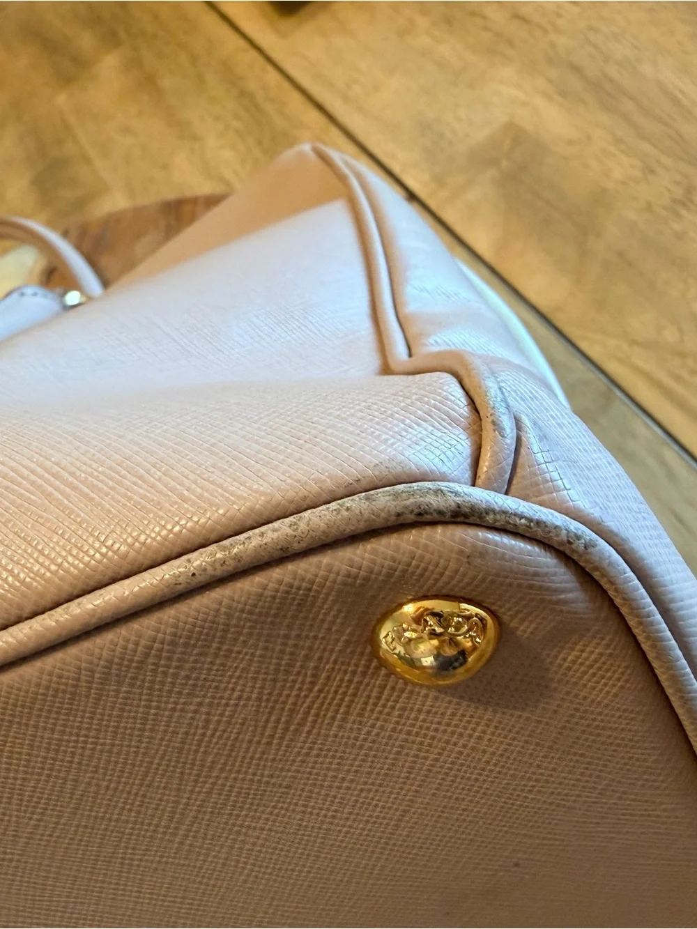 Prada Galleria  Leather Satchel in Dusty Rose